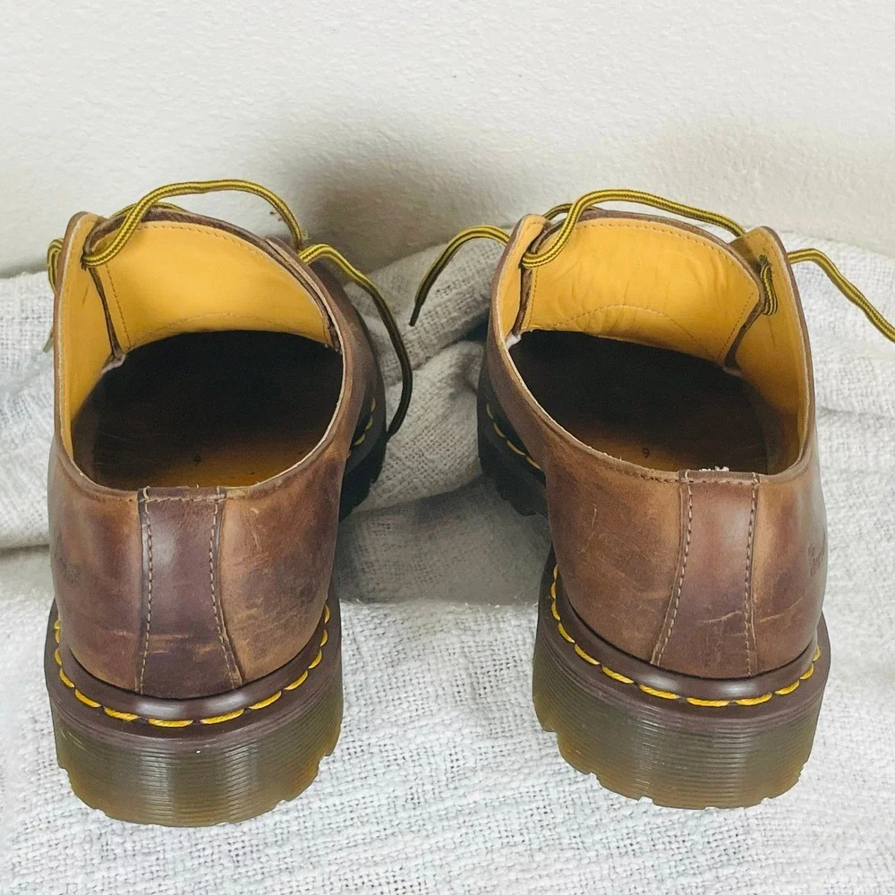 Dr Martens 1561 Mens US 10 UK 9 Brown Crazy Horse Leather Oxford England VTG Y2K
